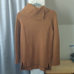 Anthropologie Brown Cowl Neck Sweater